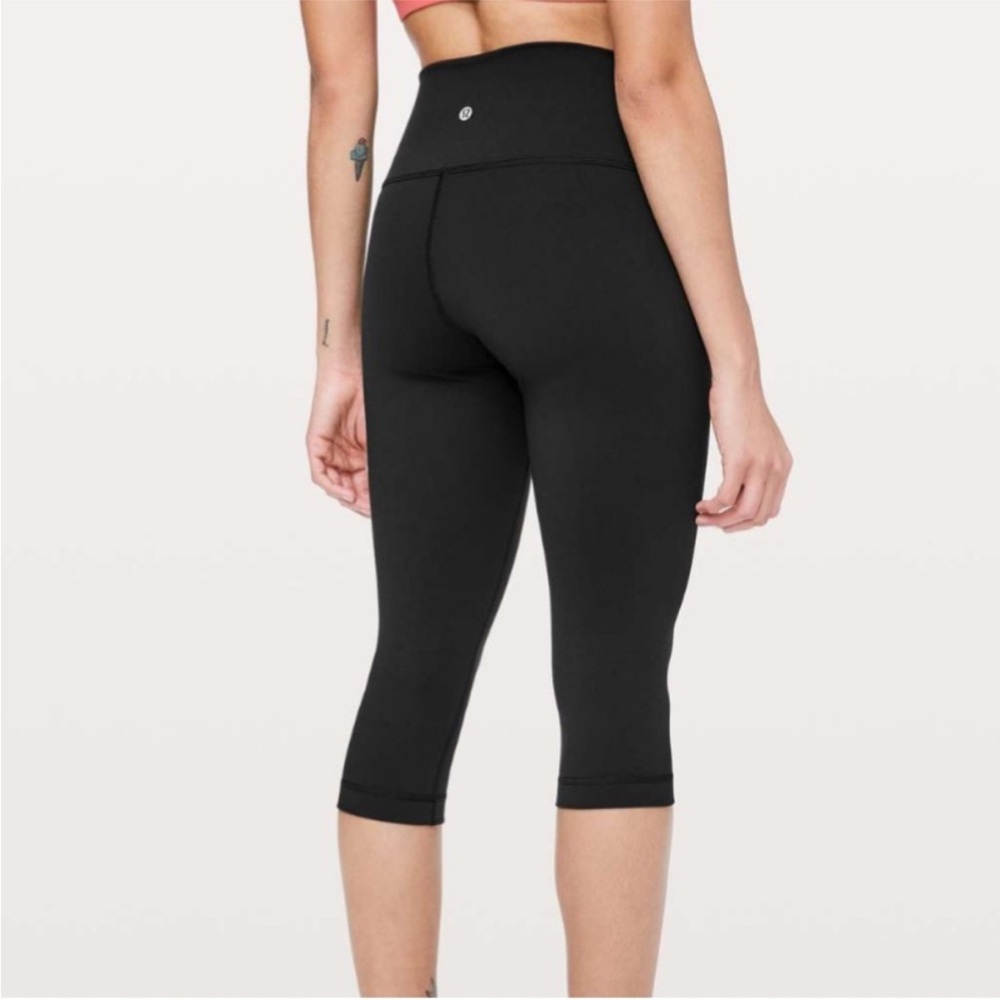 Lululemon Wunder Under Hi-Rise Tight Full-On Luon 17" Black Leggings Size 6
